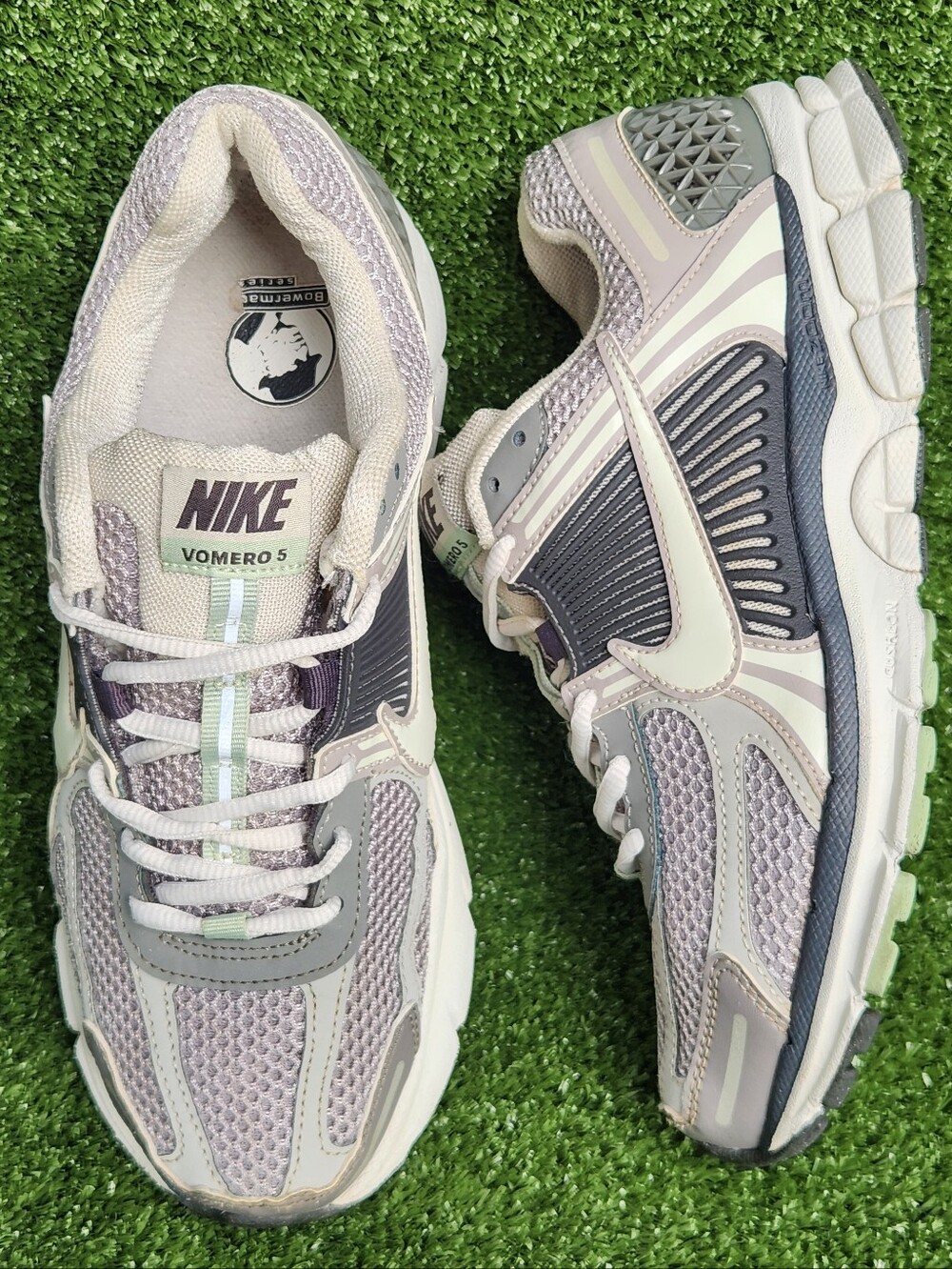 Nike Vomero 5 Zoom Mens Size 9 'Cobblestones' Athletic Walking Cushion Sneakers